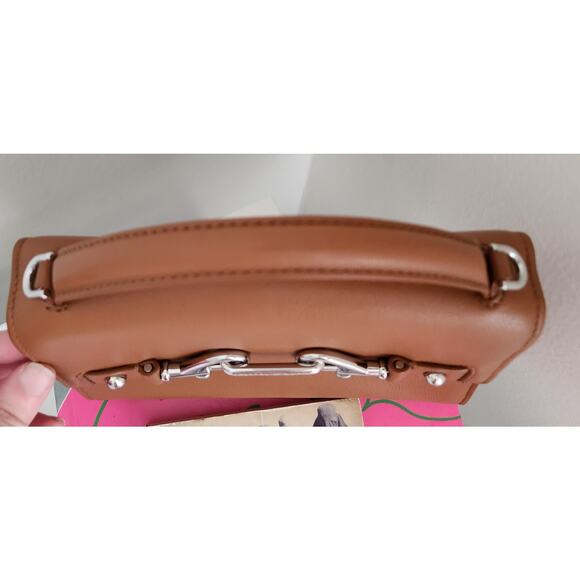 NWOT Rebecca Minkoff Lou Top Handle Tan Leather Handbag - Picture 13 of 16